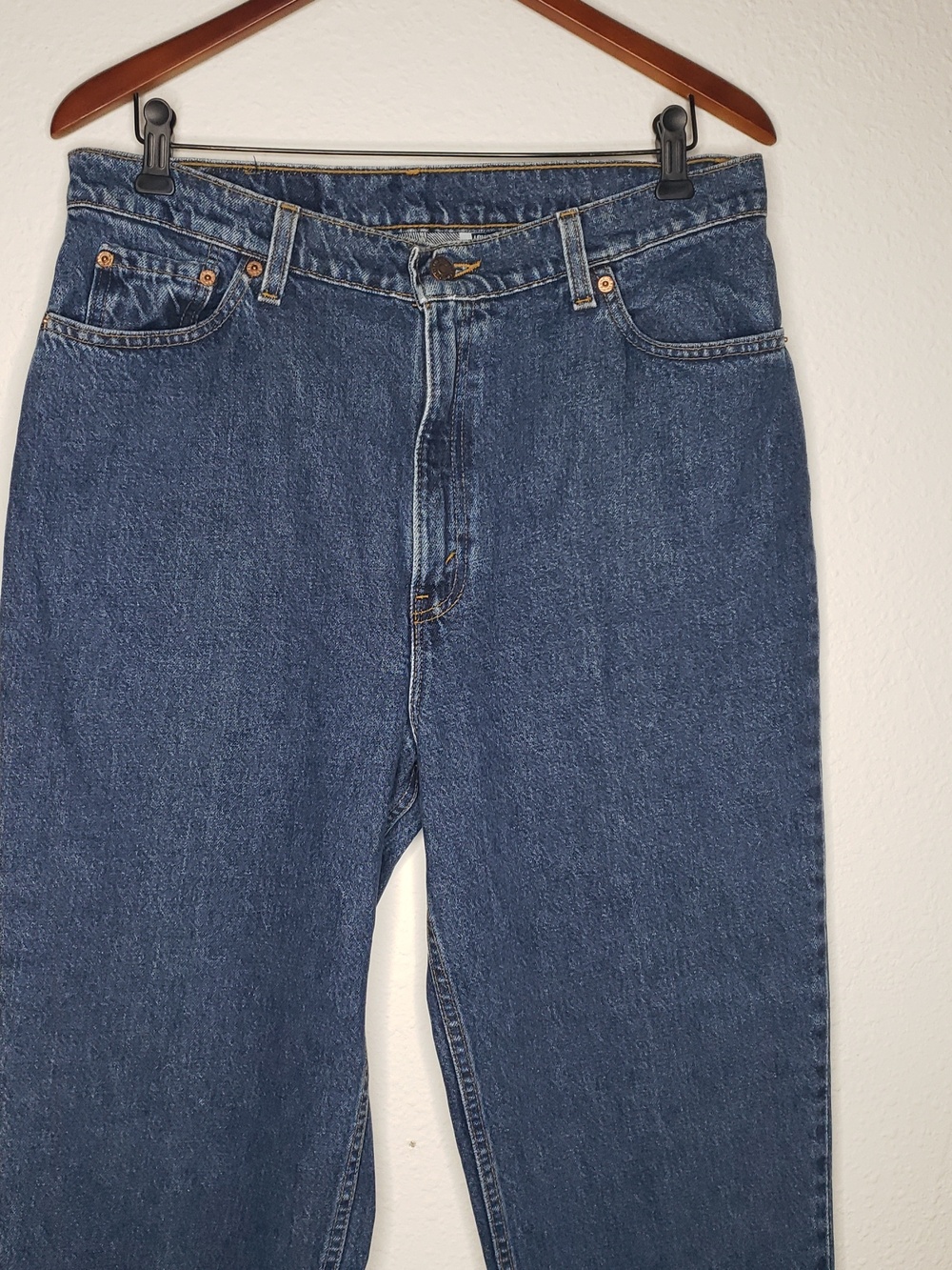 Vintage Levi's 522 100% Cotton Tapered Fit Straight Leg Jeans Size 16 Short USA - Picture 4 of 16
